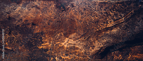 Fényképezés Copper texture. Natural material. Noble metal background