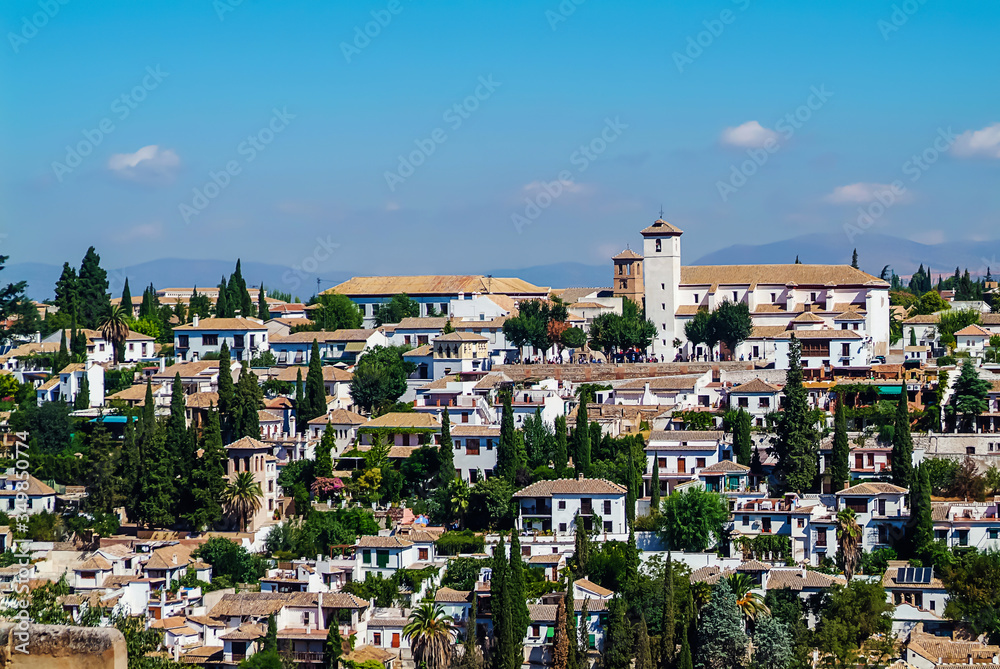 Spain - Andalucía -  Málaga - Granada - Albayzin : View Of The Albayzin Spain
