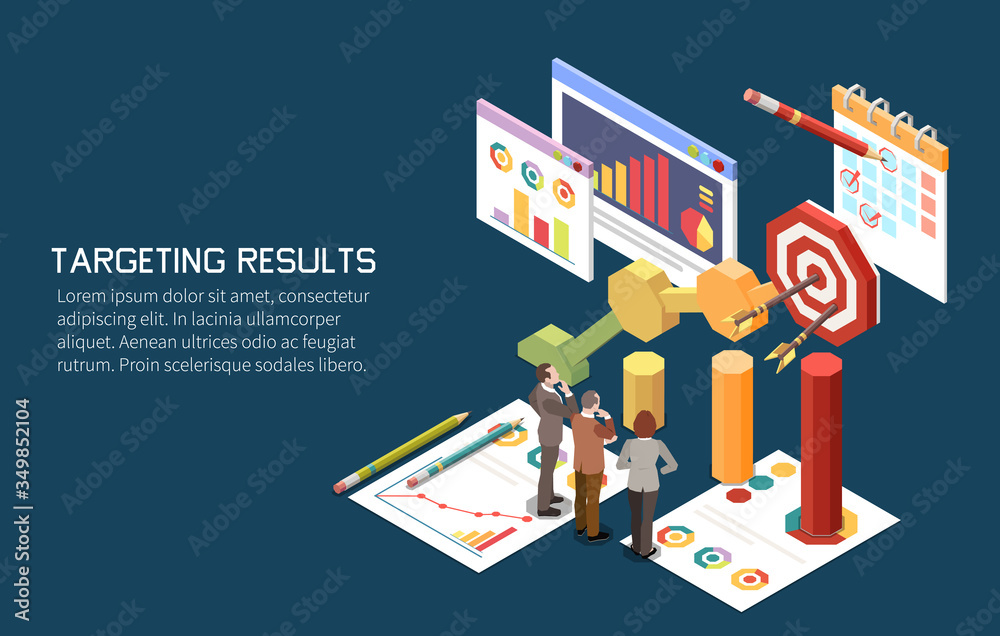 Targeting Results Isometric Background