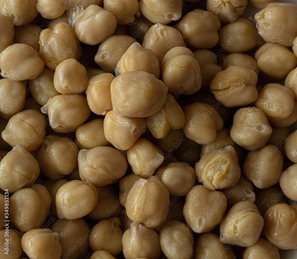 cooked Chickpeas isolated on background, legume, health food cooked Chickpeas isolated on background, legume, health food