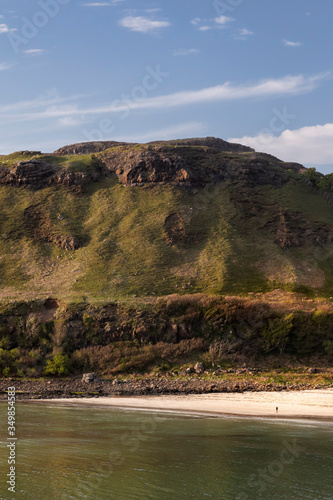 lone man on Calgary bay on Mull