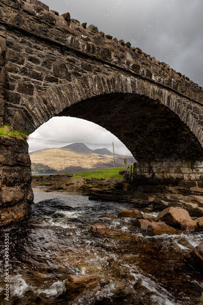 stone bridge on Mull in Scotland