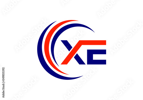 Free Download Initial Monogram Letter X E Logo Design Vector Template. Graphic Alphabet Symbol for Corporate Business Identity - GFXLoad