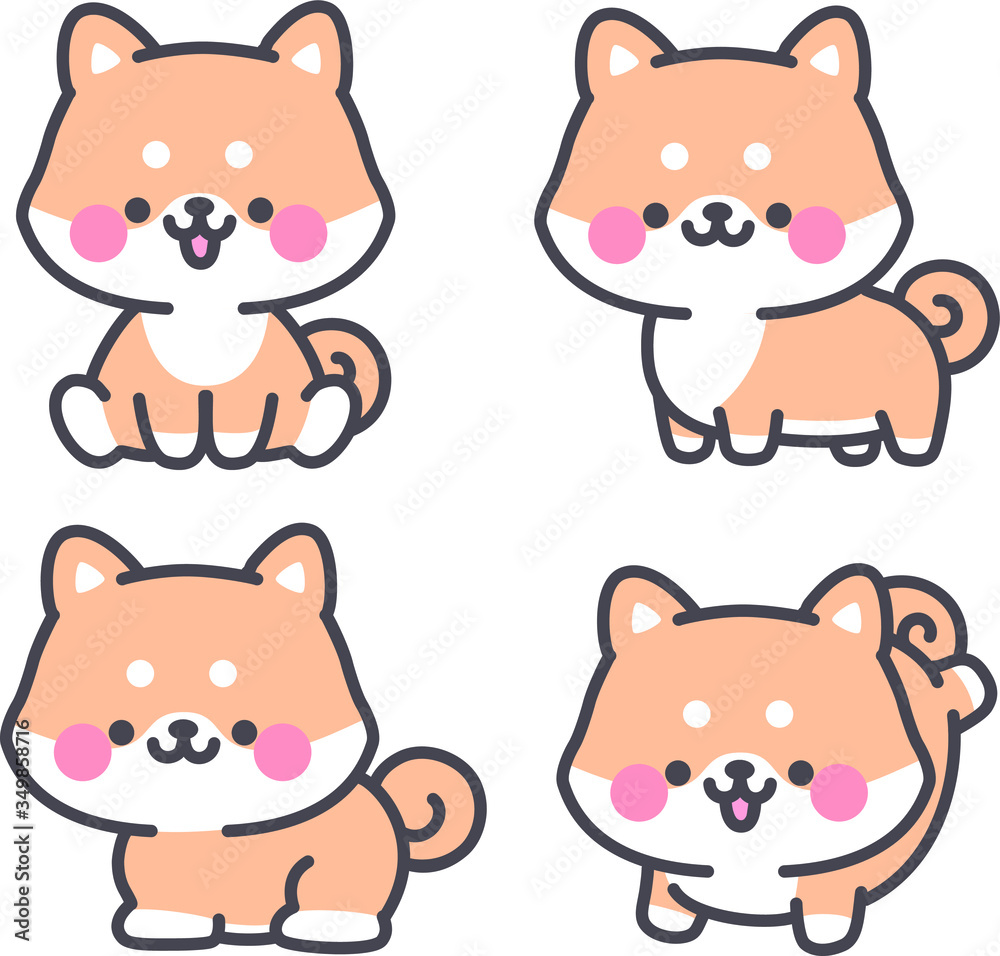かわいい柴犬のイラスト
かわいい柴犬のイラスト