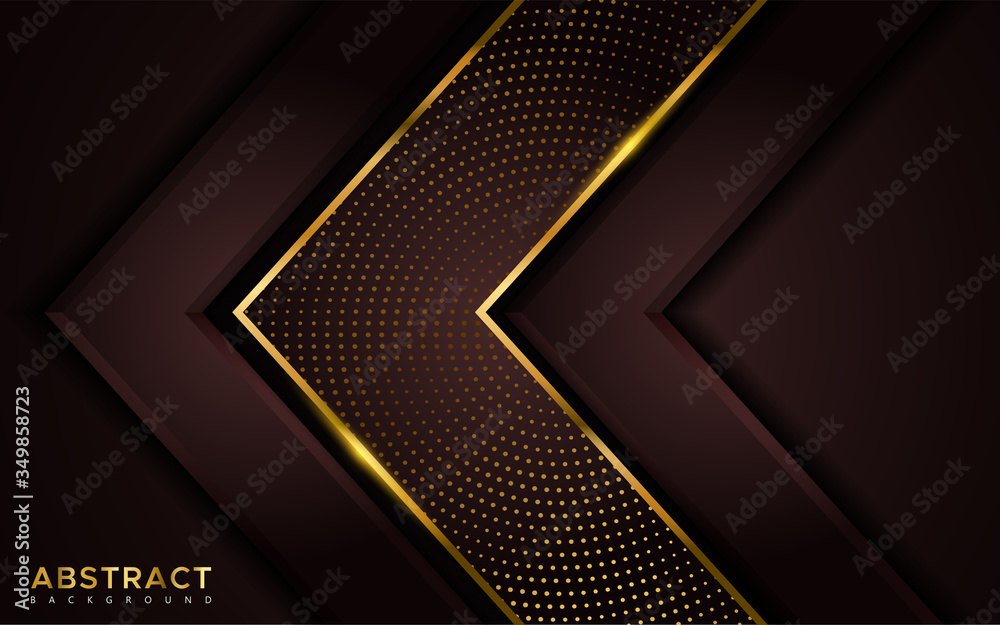 Luxury dark abstract background with golden lines. Luxury dark abstract background with golden lines.