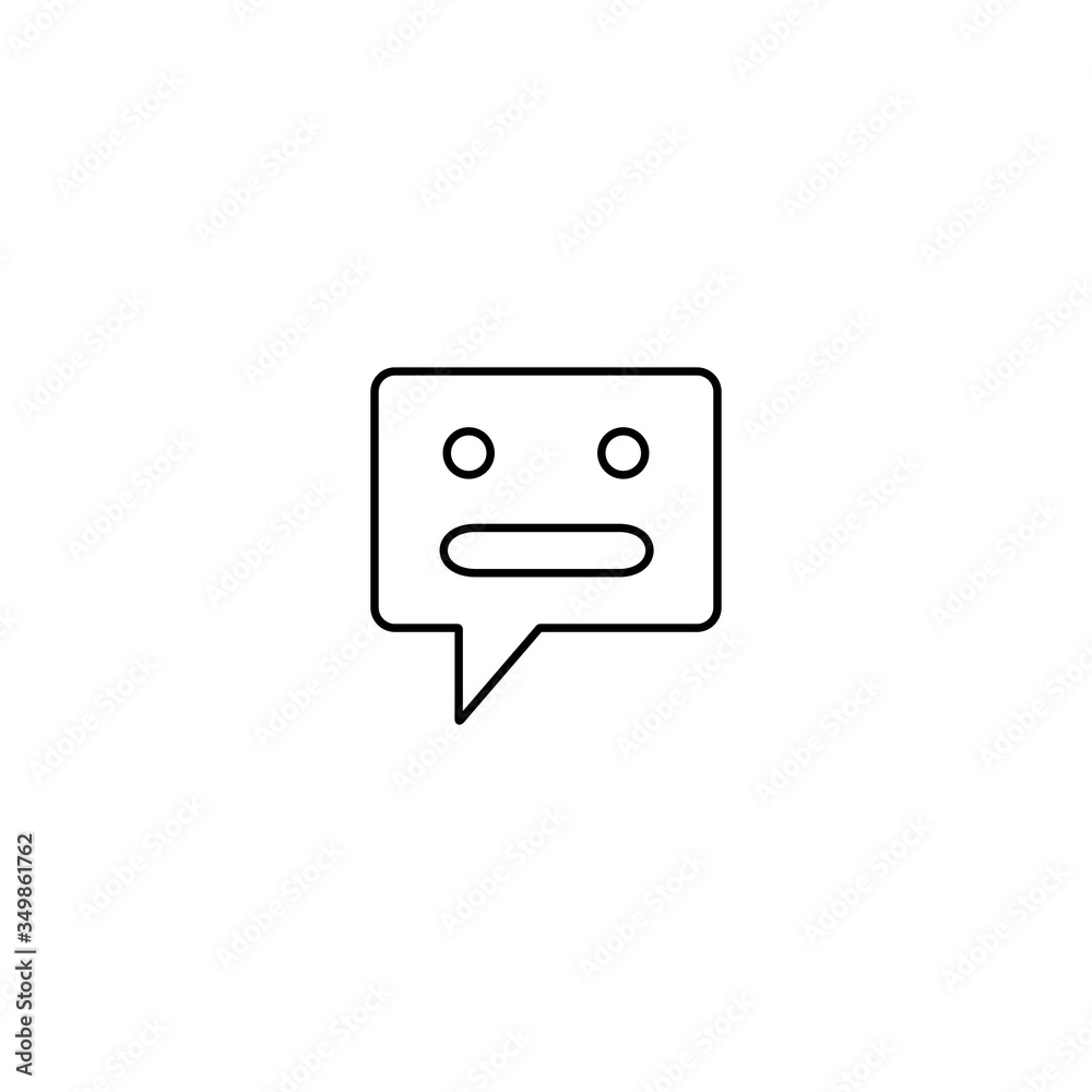 Chatbot icon in trendy line style. Artificial intelligence sign. Chatbot icon in trendy line style. Artificial intelligence sign.