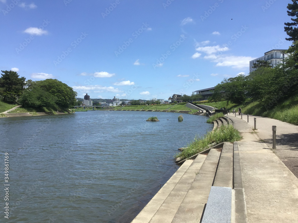 Scenery of Otogawa River near Okazaki Park