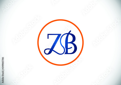 Free Download Initial Monogram Letter Z B Logo Design Vector Template. Graphic Alphabet Symbol for Corporate Business Identity - GFXLoad