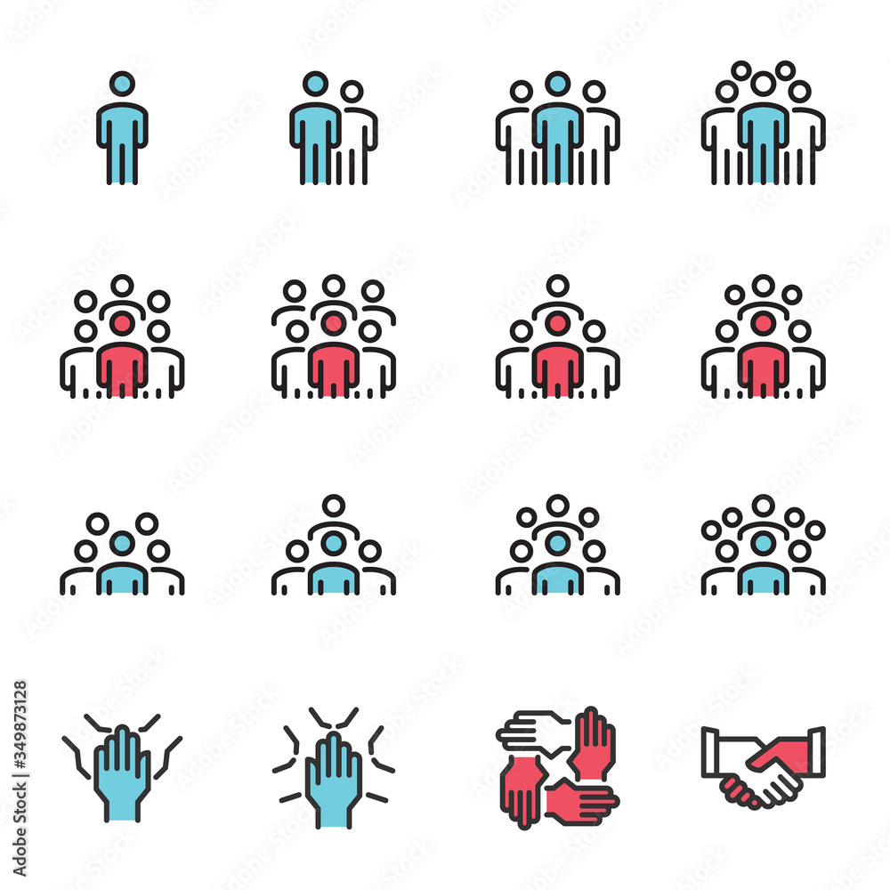 Fototapeta premium People Icons 