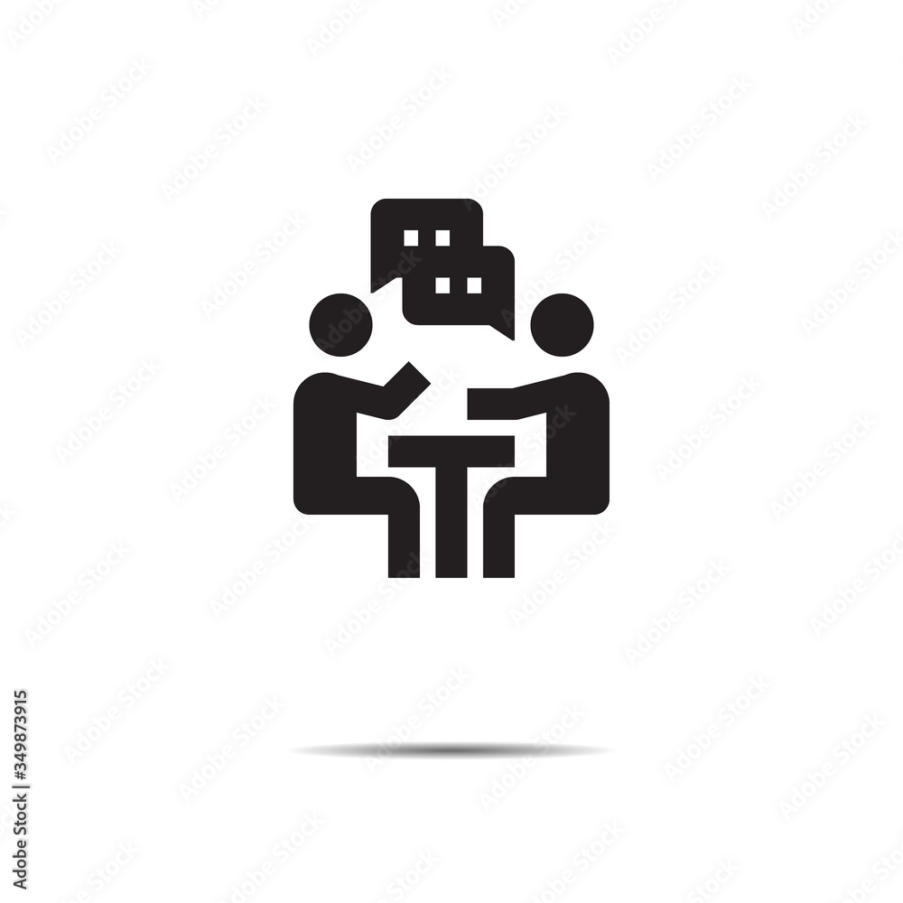 meeting icon business vector illustration meeting icon business vector illustration