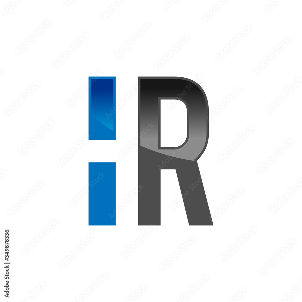 Letter HR typography logo Letter HR typography logo