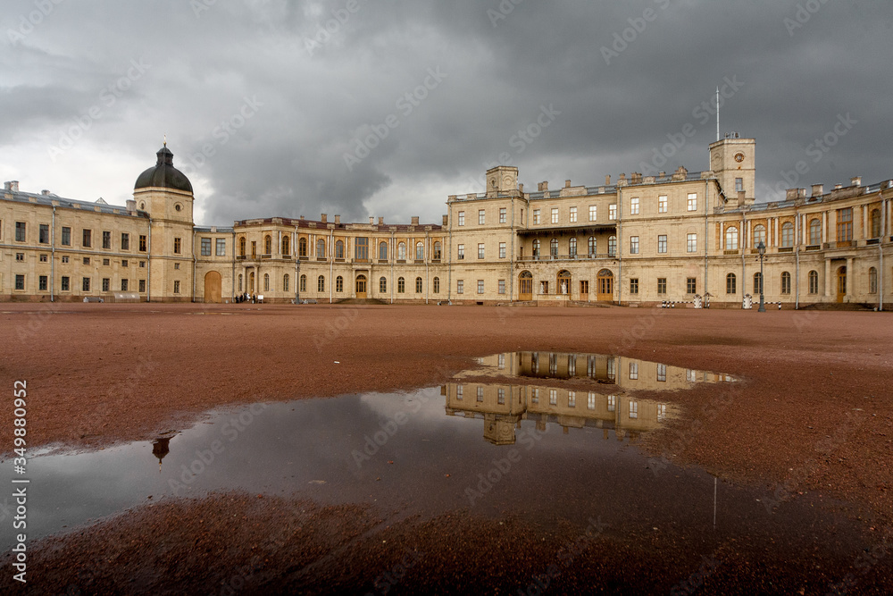 Great Gatchina Palace not far from Saint Peterburg in Russia