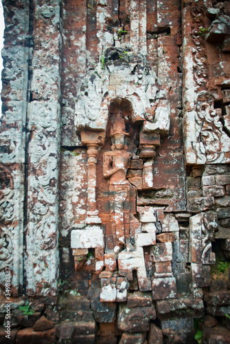Vietnamese temple wall carvings