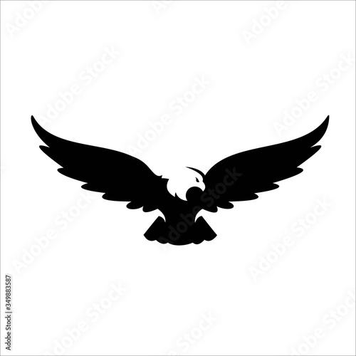 Eagle fly logo designs , vector wild eagle bird falcon hawk isolated 