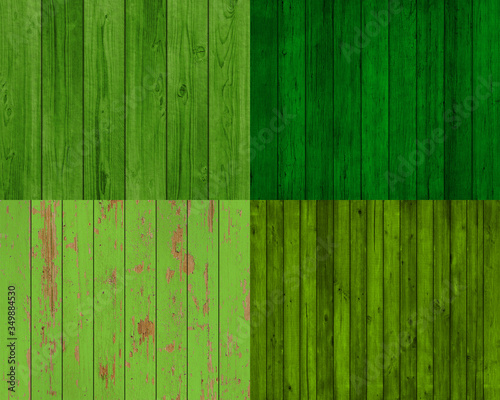 green wood floor texture background