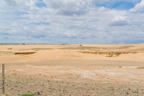 Sand Cliffs in the Gobi Desert