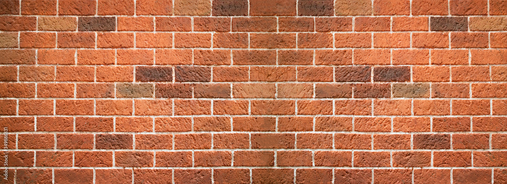 Obraz premium Abstract old red brick wall texture for background.