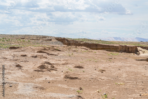 Sand Cliffs in the Gobi Desert