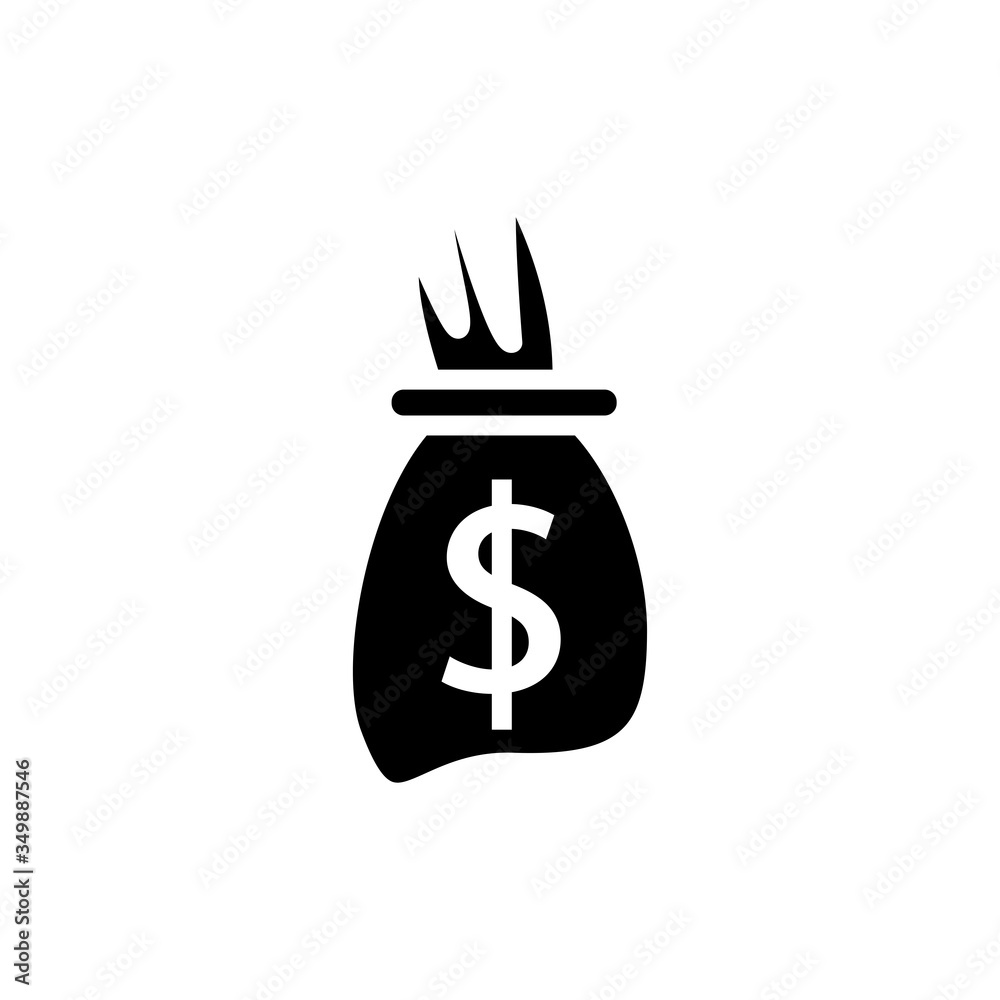 money bag icon vector design template money bag icon vector design template