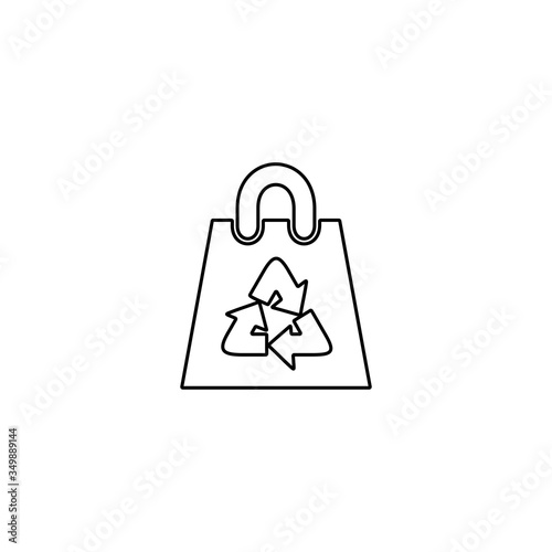 Trash can, recycle bin symbol icon. Ecology concept.