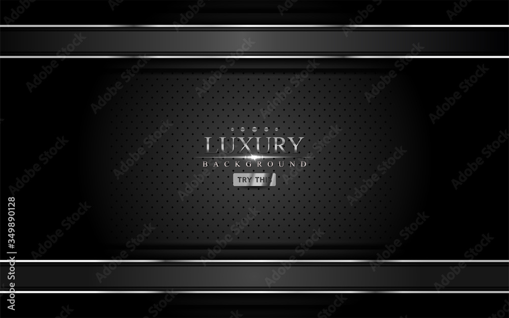 Fototapeta premium Abstract black and silver background design. Graphic design element.