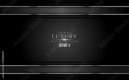 Abstract black and silver background design. Graphic design element.