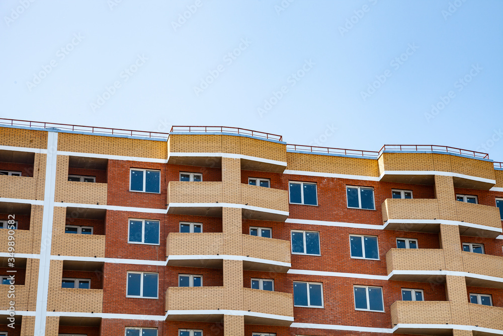 Unfinished high-rise apartment building. Unfinished high-rise apartment building.