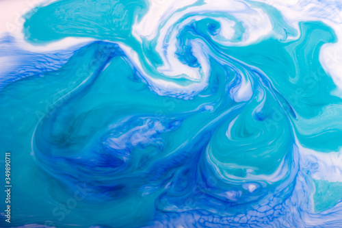 Beautiful picture with paints. Natural organic shapes.