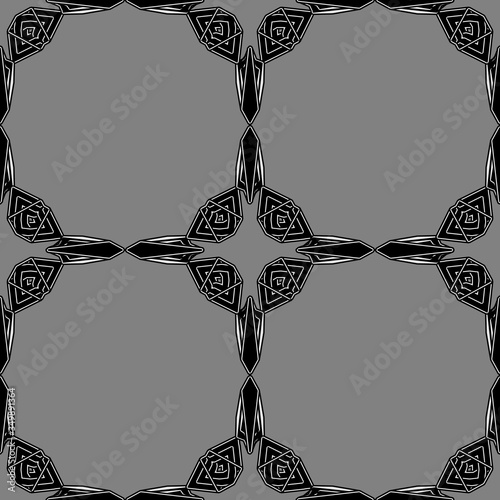 abstract grey celtic or viking seamless pattern