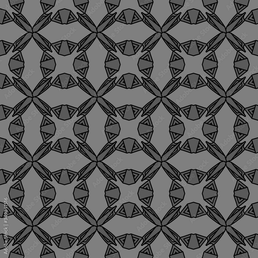 Fototapeta premium abstract grey celtic seamless pattern in viking or celtic style