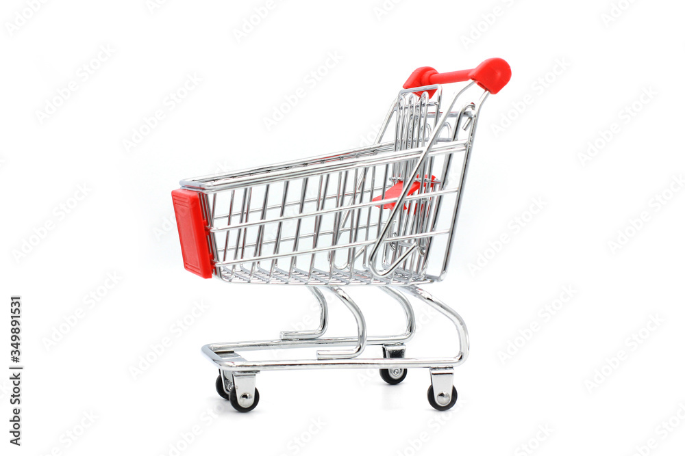 Shopping cart isolated on white background. Shopping cart isolated on white background.