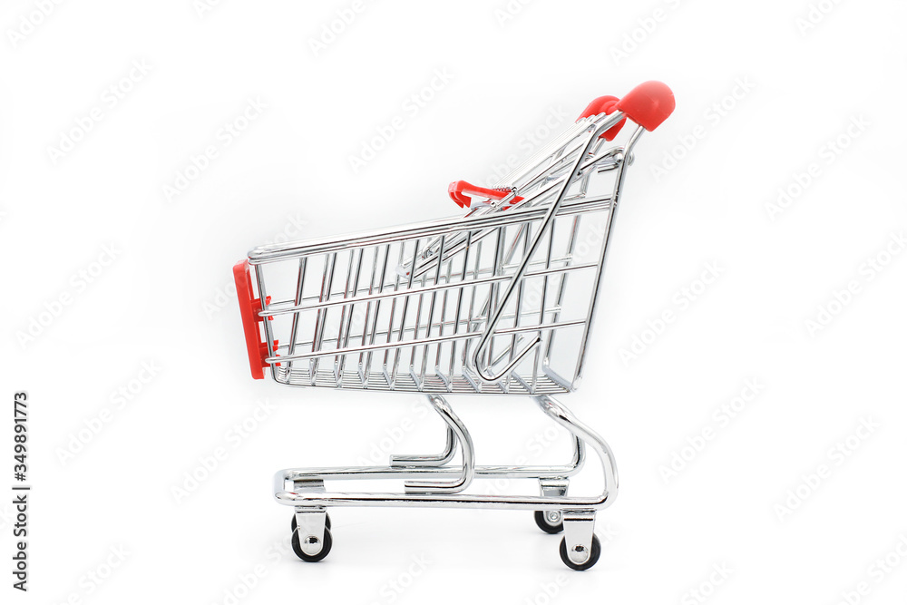 Shopping cart isolated on white background. Shopping cart isolated on white background.