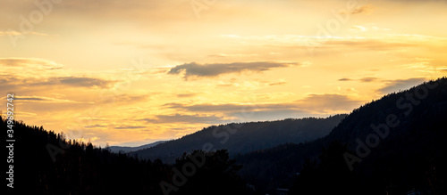 Sunset in Örnsköldsvik. A little tiny town north of Sweden.