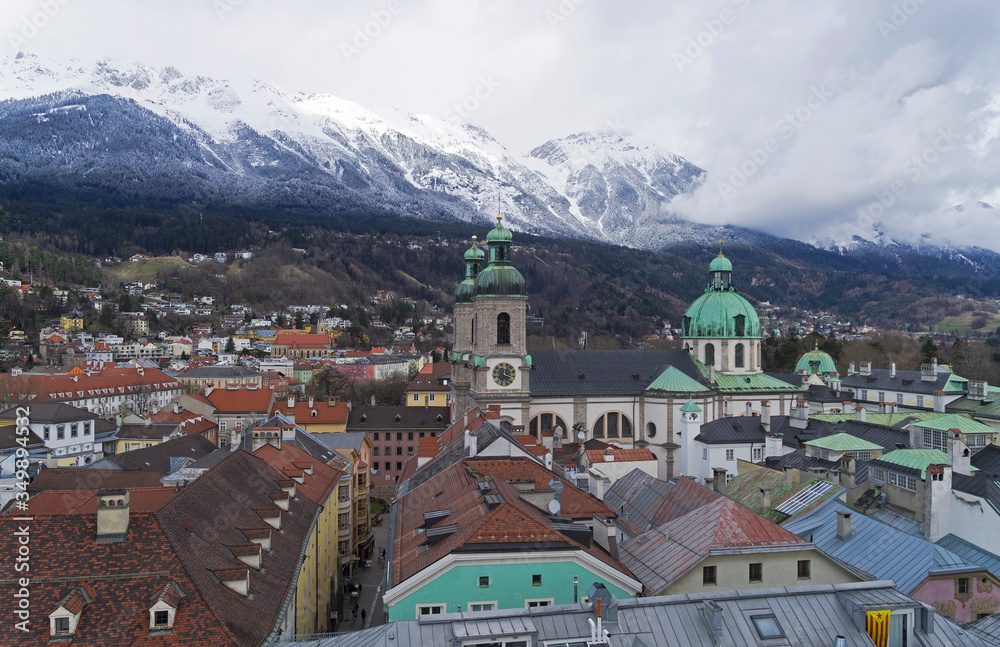 Aerial view of Innsbruck. Austria.