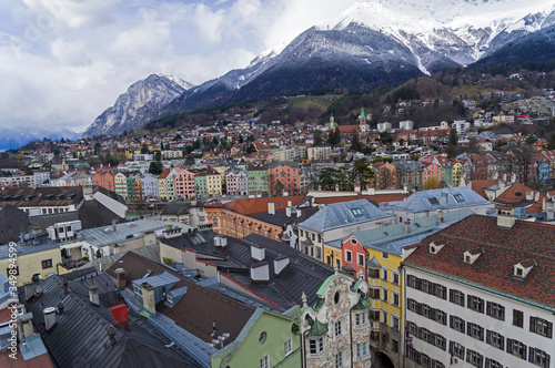 Aerial view of Innsbruck. Austria.