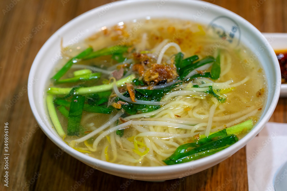 Taiwanese cuisine, traditional snack goose oil noodle soup