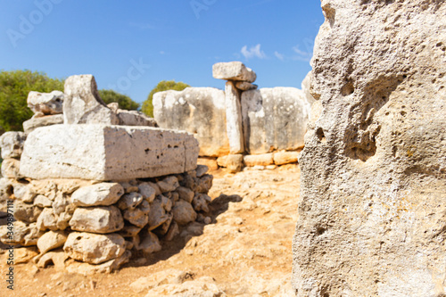 Fototapeta Naklejka Na Ścianę i Meble -  Talayotic formations in Torre den Galmes, Menorca. (balearic islands, spain)