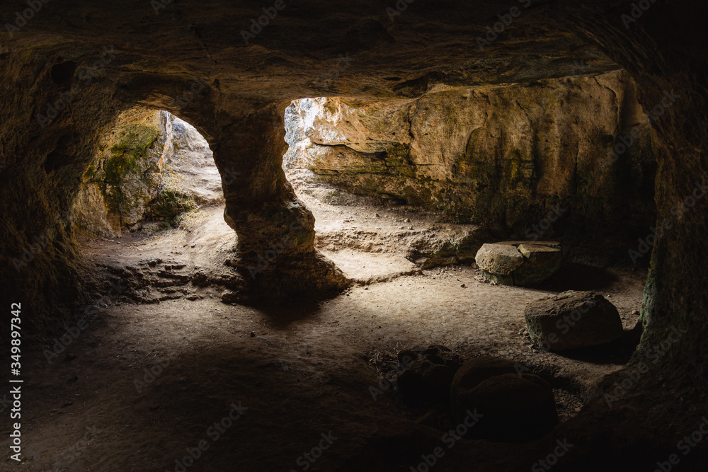 Cave in Torre den Galmes, Menorca. Talayotic(balearic islands, spain)
