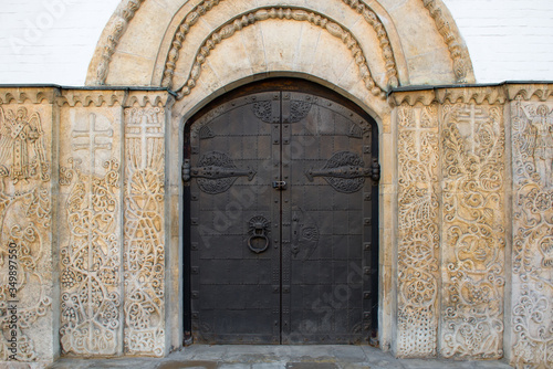 Entrance to the church of the Martha and Mary Convent of Mercy with a unique entrance framing pattern © Konstantin
