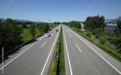 View of the A14 highway in Vorarlberg
