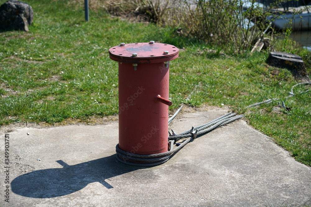 Mooring bollards for ships on the Danube Mooring bollards for ships on the Danube