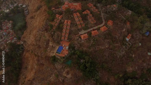 Aerial view of Sam Moutain, Chau Doc, An Giang, Vietnam photo