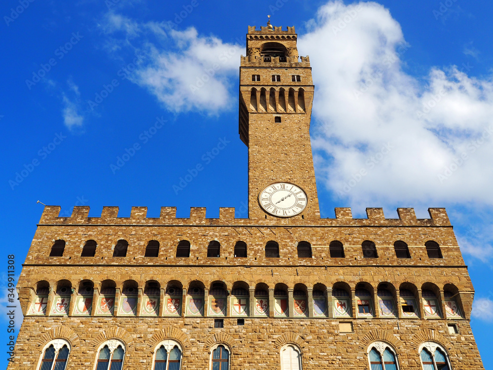 View of the Palazzo Vecchio in Florence, Italy