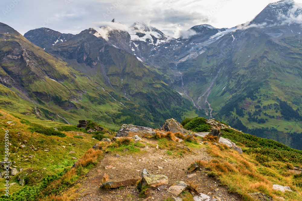 Scenic view at Grossglockner mountain pass, Austria
