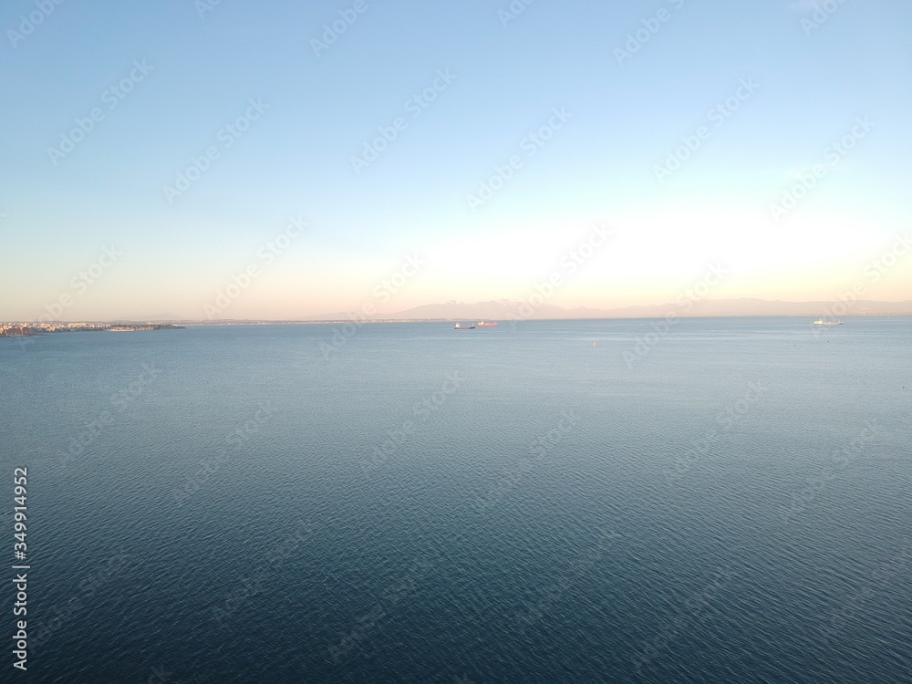 Photo of the port of Thessaloniki in Greece Photo of the port of Thessaloniki in Greece