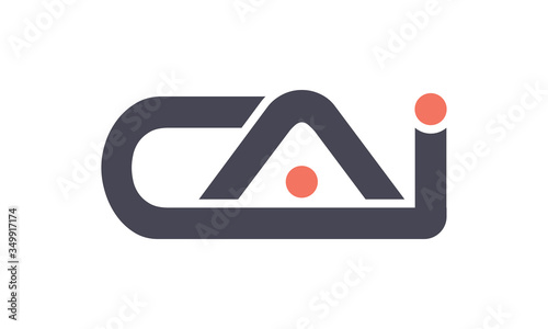 CAI latter logo design and vector templet ..