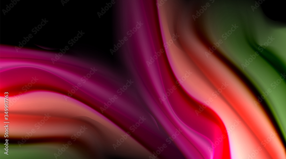 Obraz premium Liquid colors fluid gradients on black background