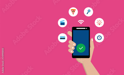 mano, telefono, smartphone, connessione, internet