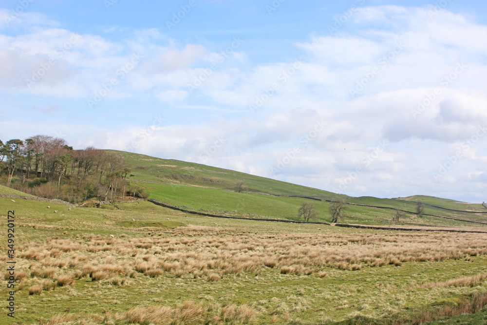 Northumberland Moors by Hadrians Wall in England