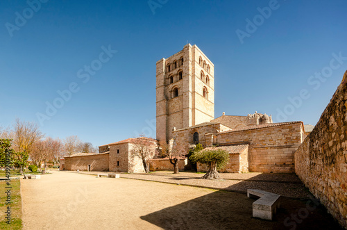View of the Zamora Romanic Cathedral from the castle